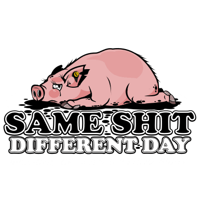 Same shit different day design by CrowBunny, available at crowbunny.nl